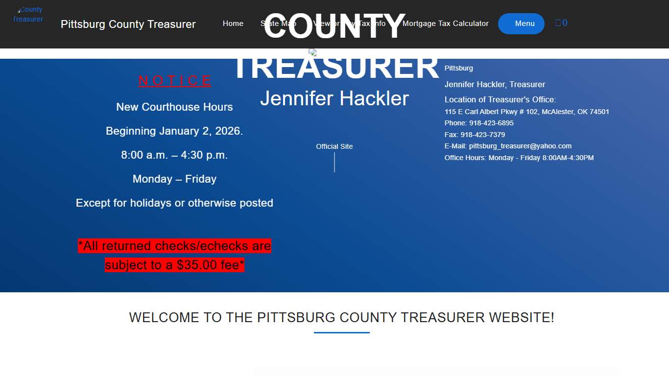 pittsburg County Treasurer