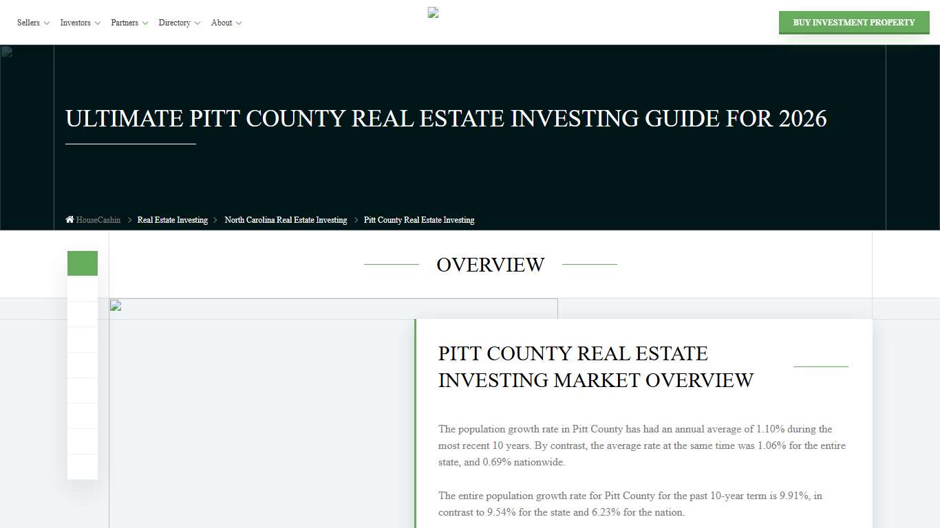 Real Estate Investing in Pitt County NC [2026 Analysis] HouseCashin